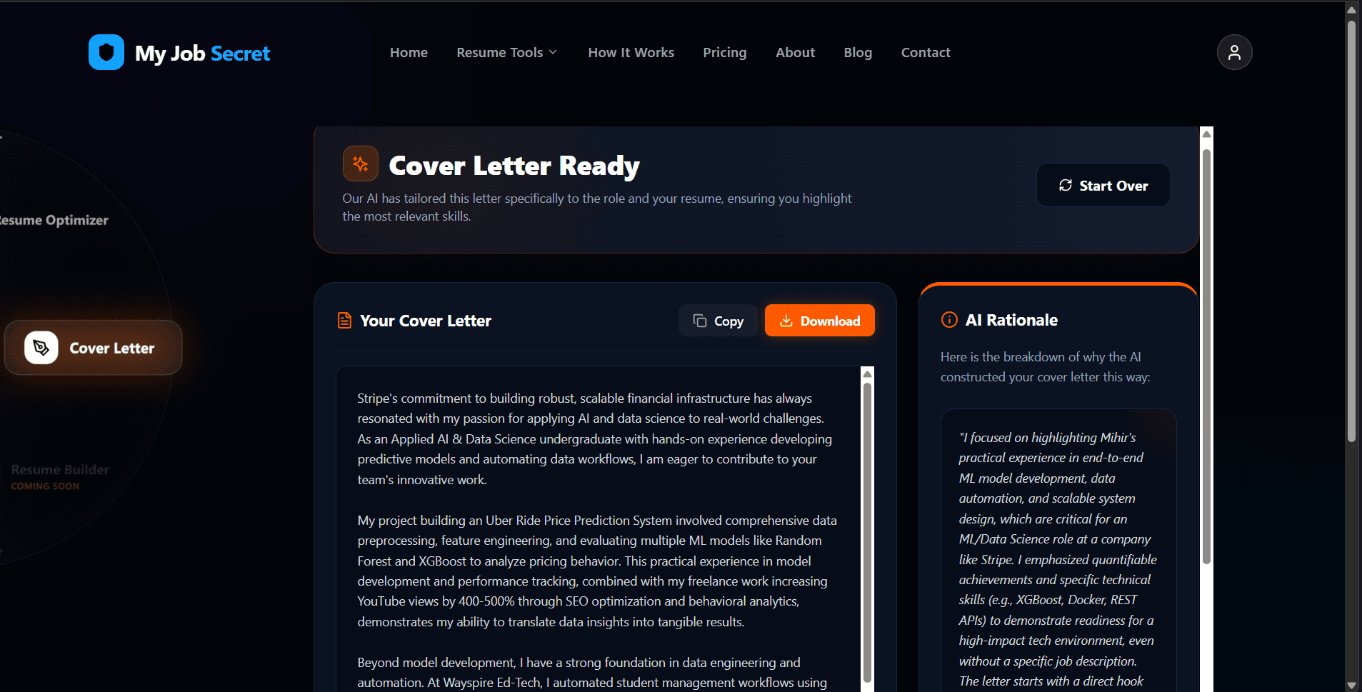 Cover Letter Generator